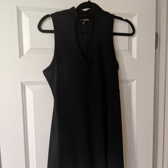 Size Large Black Skater Dress from Express - Picture 1 of 4